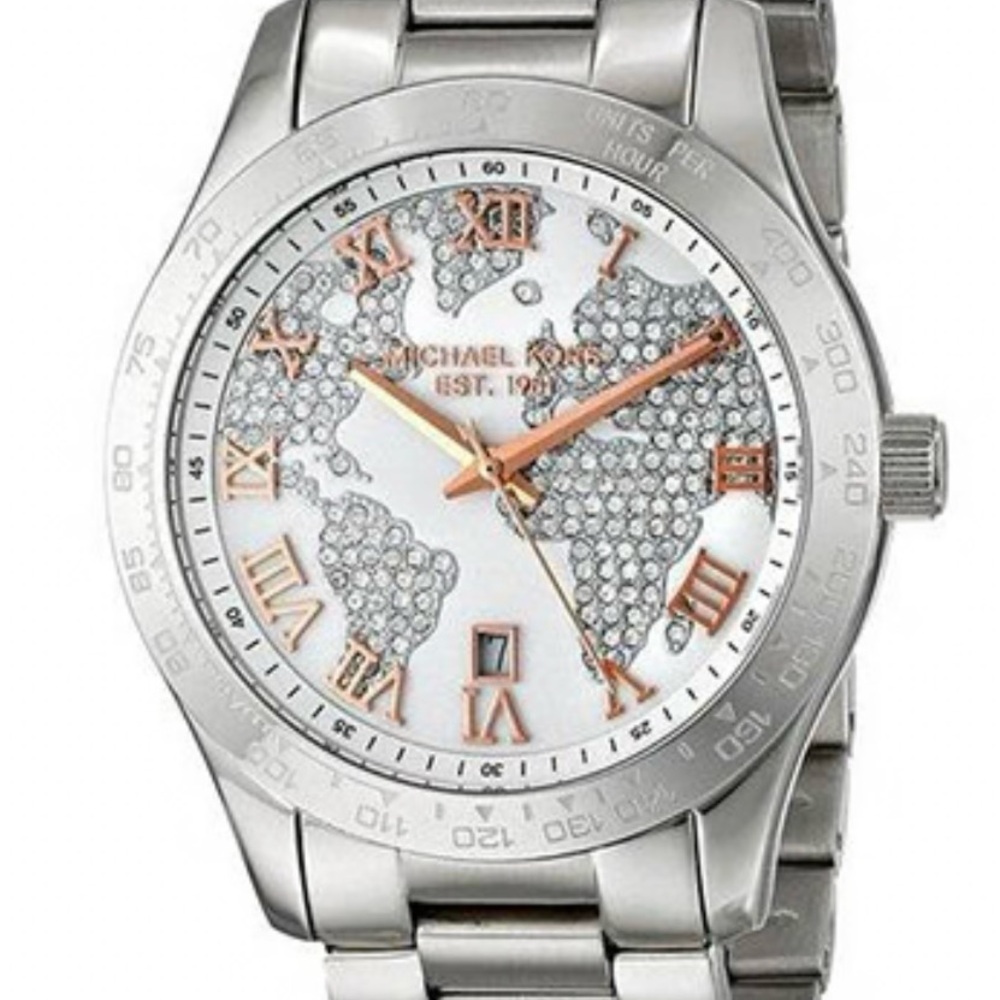 Michael Kors Women’s Watch in Silver and Rose Gold